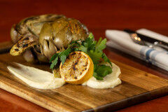 tagAlt.Seasonal Artichokes Au Gratin with Parmesan Fondue