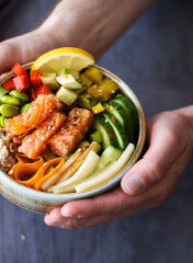 tagAlt.Salmon Poke bowl Fresh food 5