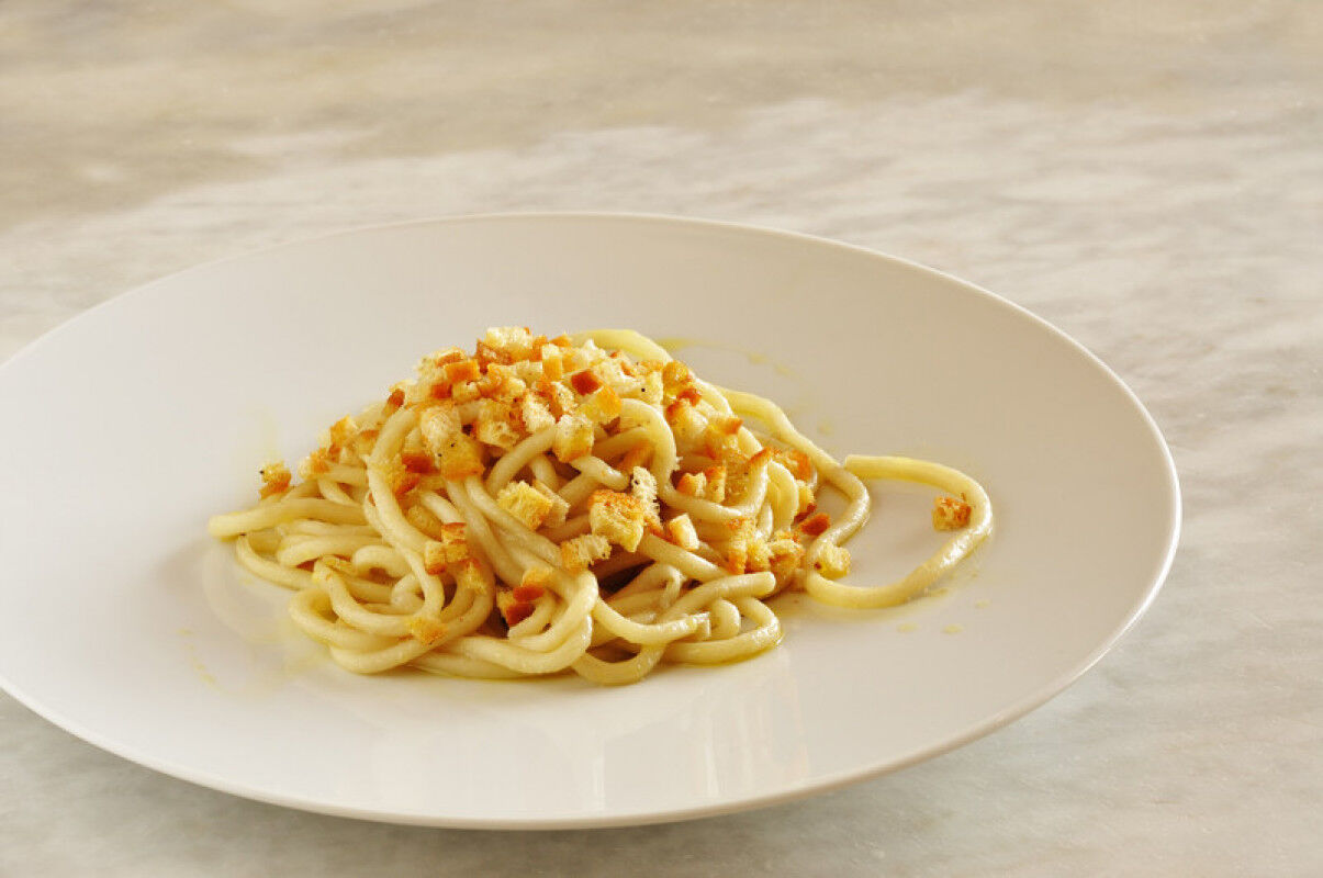 tagAlt.Pici, fresh pasta typical of Tuscany, Italy