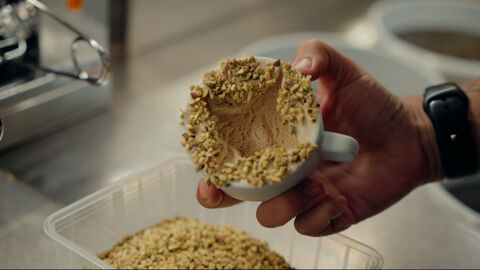 affogato with nuts