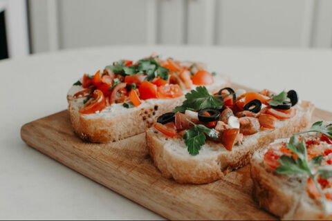 bruschetta with olives