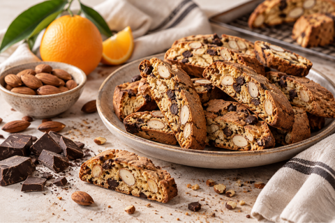 cantucci / biscotti / almond chocolate