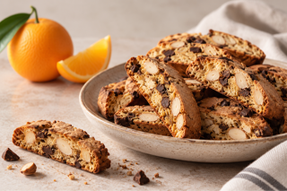 chocolate and almond cantucci / biscotti