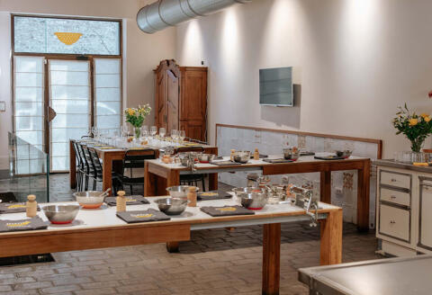 cooking school set up