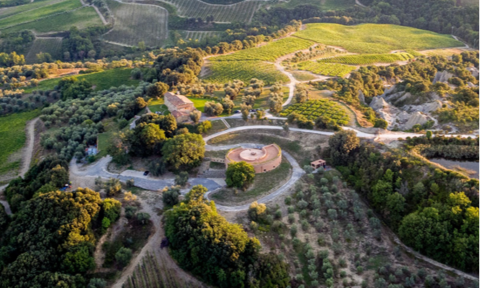 country roads in the tuscan hills