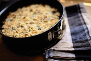 crumble in oven dish