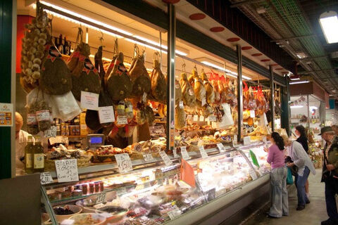 florence central market cured meats on display for sale