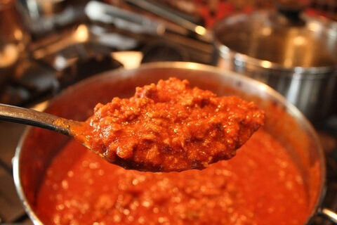 fresh made polpette made with minced meat