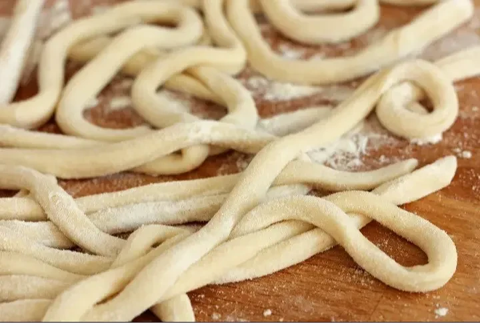 Fresh pici pasta