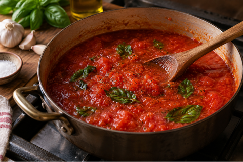 Fresh tomato sauce