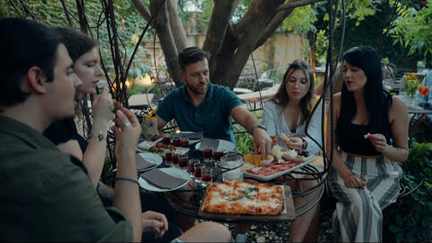 Group at an aperitivo