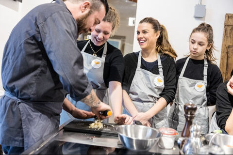 group class laughing