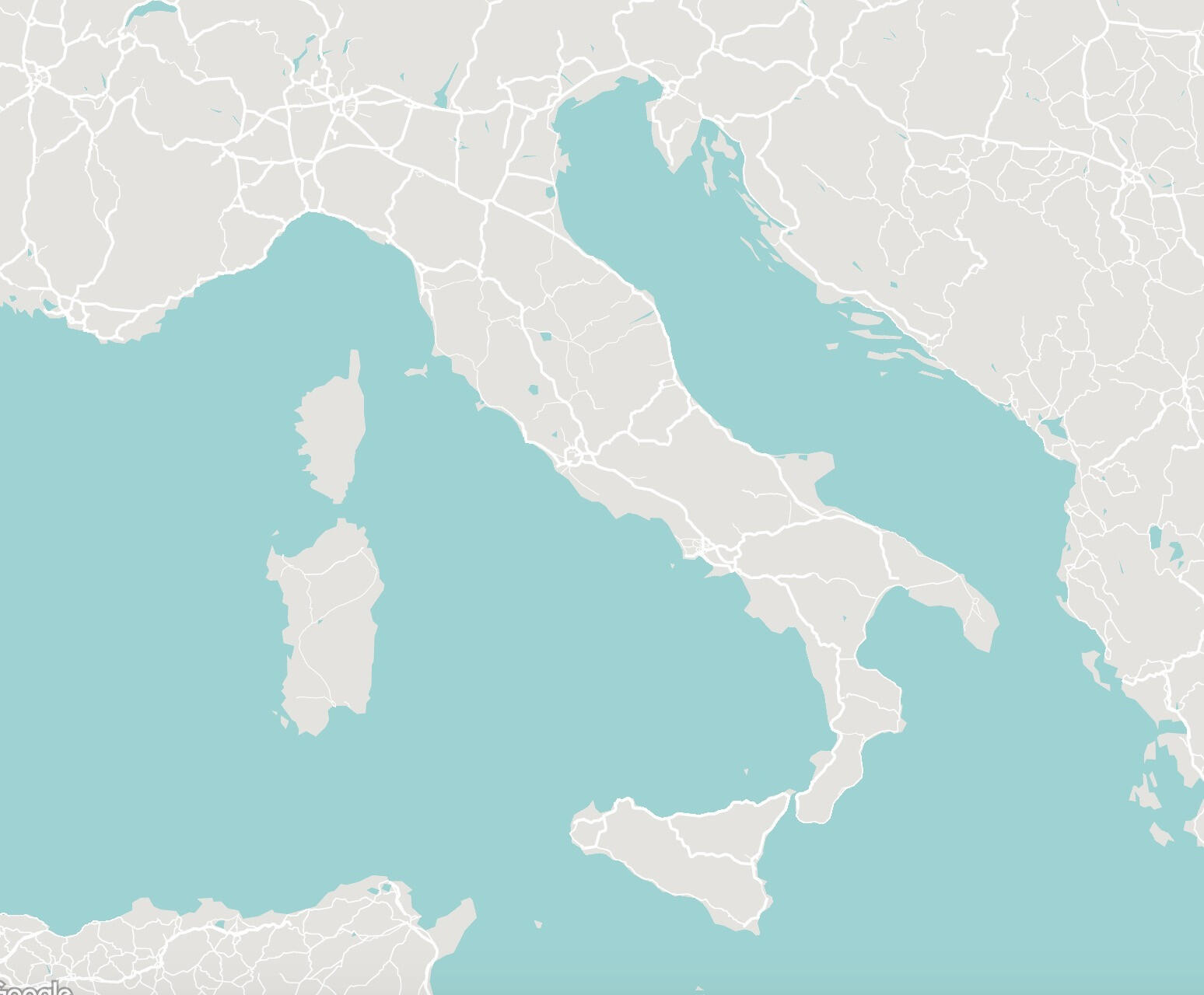 Lake Como, Venice, Florence & Rome - Mappa