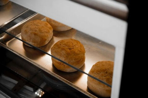 pastry cooking in a oven