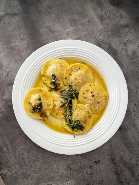 Pumpkin ravioli