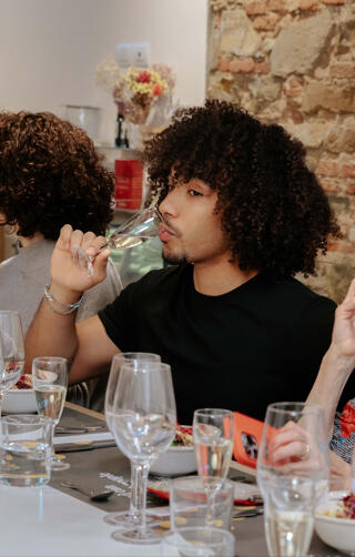 sipping on prosecco