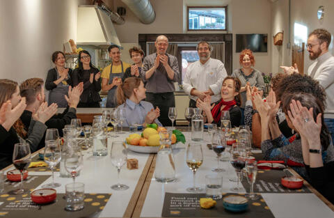 Socialize and Savor Crafted Dishes: Enjoy a full meal made together.