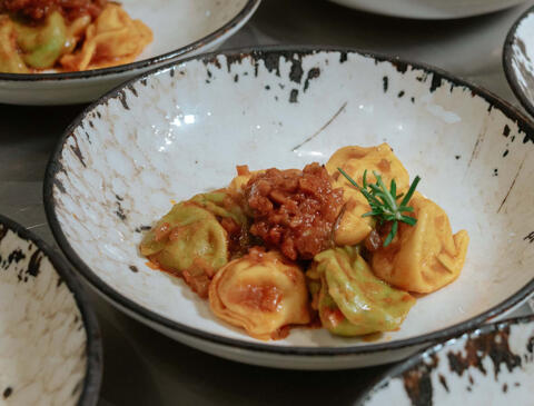 tortelli with ragu