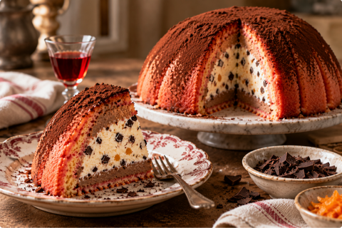 Traditional Florentine Zuccotto