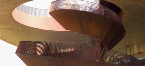 antinori winery spiral staircase