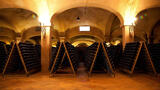 wine cellar with many bottles